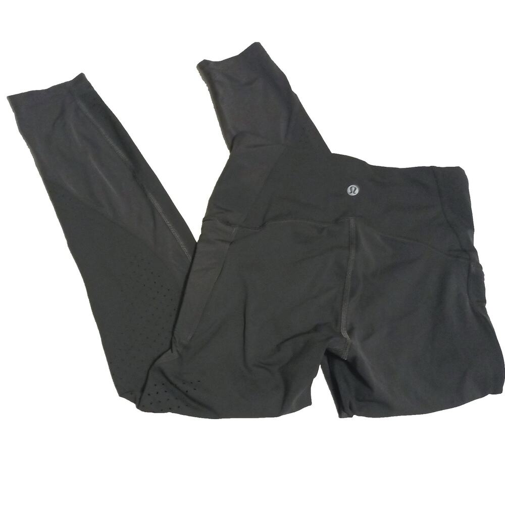 Lululemon Uncovered Strength High-Rise Crop 23" Lulu4 Graphite Athleisure Yoga